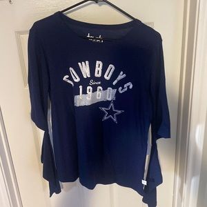 Brand New Dallas Cowboys Women  Cut Sleeve Shirt